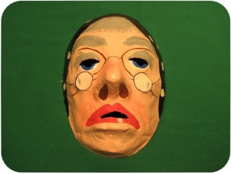 Maska papírová - bába