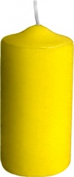 Svíčka válcová O 60 x 120 mm žlutá [1 ks]