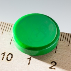 Magnet-zelený prům.2cm-volně /po 126ks/. Cena za 1 ks.