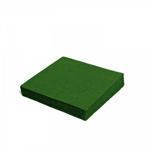 Ubrousky 2-vrstvé, 24 x 24 cm tmavě zelené [250 ks]