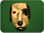 Maska papírová - pes