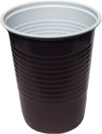 Kelímek na kávu hnědo-bílý 0,18 l -PP- (O 70 mm) [100 ks]