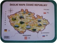 Mapa školní papírová ČR-Šablona v ochr. fól.