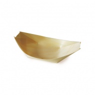 Fingerfood miska dřevěná,lodička 13x8cm(100ks)