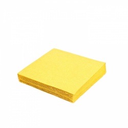 Ubrousky 2-vrstvé, 33 x 33 cm žluté [50 ks]