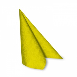 Ubrousky PREMIUM 40x40cm "dekor R" žluté [50 ks]