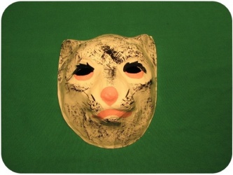Maska papírová maska - kočička