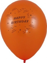 Nafukovací balónky "Happy Birthday" "M" [100 ks]