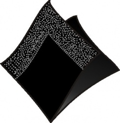 Ubrousky 2-vrstvé, 24 x 24 cm černé [250 ks]