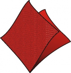 Ubrousky DekoStar 40 x 40 cm červené [40 ks]