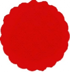 Rozetky PREMIUM O 9 cm červené [40 ks]