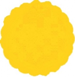 Rozetky PREMIUM O 9 cm žluté [40 ks]