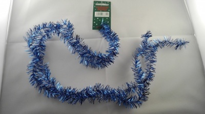 Řetěz vánoční  prům. 2,5 cm - modrý 1,5m bal. 10 ks