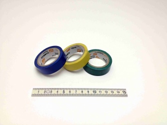 Páska lepící  izolační barevná 18mmx6,4m, 10ks v bal., cena za 1 pásku(ks)