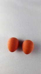 Vejce pěna oranžové 2x1,5cm bal. 100ks Cena za balení
