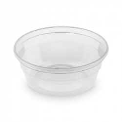 Polévková miska průhledná, 350ml (PP), prům.12,7 cm (50ks)