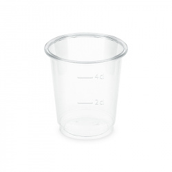 Kelímek čirý 2cl/4cl (PLA) - BIO, prům.48mm [40ks]