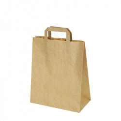 Papírové tašky hnědé (PAP) 26x14x32cm  [250 ks]