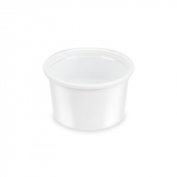 Dressinková miska bílá 30 ml (PP) [50 ks], vhodné víčko PP330.
