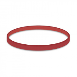 Gumičky červené silné (5 mm, O 10 cm) [1 kg]