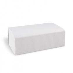 Papírové ručníky skládané ZZ 2vrstvé bílé 23x23 cm [3200ks] 