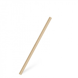 Slámka papírová kraft `JUMBO` (PAP-100%celulóza) prům.8mm x 20cm [100 ks] 