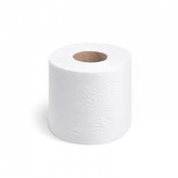 Toaletní papír (FSC Mix) 3vrstvý bílý O12cm 28m 250 útržků [8 ks]