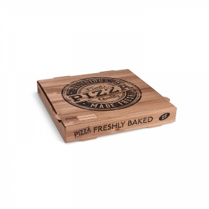 Krabice na pizzu, kraft (PAP)  28 x 28 x 4 cm [100 ks]