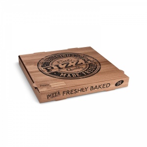 Krabice na pizzu, kraft (PAP)  32 x 32 x 4 cm [100 ks]