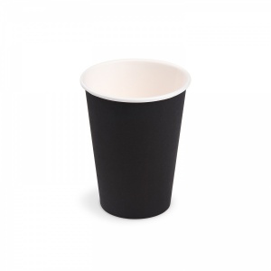 Papírový kelímek černý (PAP/PE -  FSC Mix) prům.74mm 240ml [10ks]