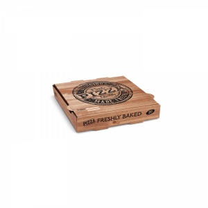 Krabice na pizzu, kraft (PAP)  20 x 20 x 4 cm [100 ks]