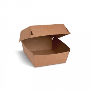 Burger box, kraft  (PAP) 115 x 115 x 78 mm [100 ks]