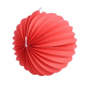 Lampion koule červený 20cm