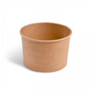 Papírová miska (PAP/PE) kraft O110mm 475ml [50 ks]