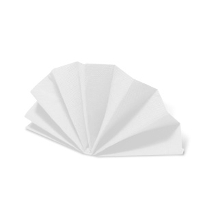 Ubrousky DekoStar, bílé (PAP) 38 x 38 cm  [50 ks]