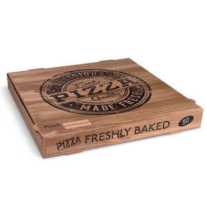 Krabice na pizzu, kraft (PAP)  50 x 50 x 5 cm [100 ks]