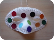 Polomaska (různé barvy) s kolečky na nalepení