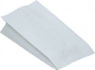 Papírové sáčky nepromastitelné bílé 13+8 x 28 cm [100 ks]