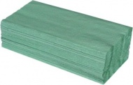 Papírové ručníky skládané ZZ, 25 x 23 cm, zelené [5000 ks]