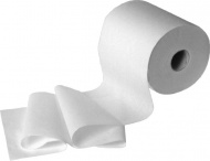 Papírové ručníky v roli tissue,  3-vrstvé 20 cm x 100 m, bílé [6 ks]