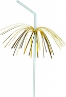 Slámky flexibilní s palmičkou 24 cm, O 5 mm [50 ks]
