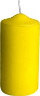 Svíčka válcová O 40 x 80 mm žlutá [4 ks]