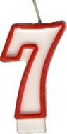 Číslová svíčka "7" 75 mm [1 ks]