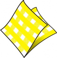 Ubrousky 1-vrstvé, 33 x 33 cm KARO žluté [100 ks]