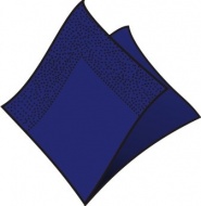 Ubrousky 2-vrstvé, 24 x 24 cm tmavě modré [250 ks]