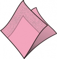 Ubrousky 3-vrstvé, 40 x 40 cm růžové [250 ks]
