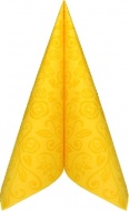 Ubrousky PREMIUM 40x40cm "dekor R" žluté [50 ks]