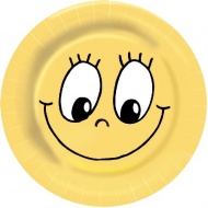 Papírové talíře O 23 cm SMILING FACE [10 ks]