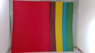 Sada samolepící papír A4( 5ks)- modrý,žlutý,červený, hnědý, modrý