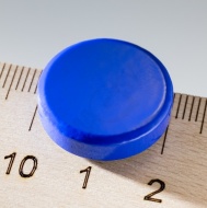 Magnet-modrý prům. 2cm-volně /po 126ks Cena za 1 ks. Cena za 1 ks.